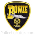 Bowie Police Department Patch