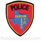 Denton Police Department Patch