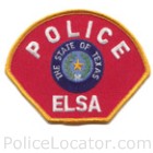 Elsa Police Department Patch