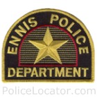 Ennis Police Department Patch