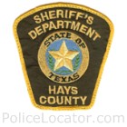 Hays County Sheriff's Office Patch