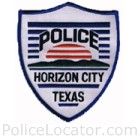 Horizon City Police Department Patch
