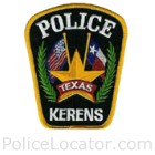Kerens Police Department Patch