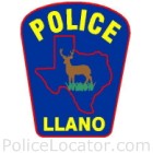 Llano Police Department Patch