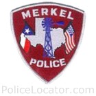 Merkel Police Department Patch