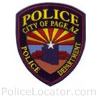 Page Police Department Patch