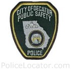 Decatur Police Department Patch
