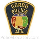 Gordo Police Department Patch