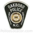 Oakboro Police Department Patch