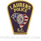 Laurens Police Department Patch