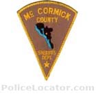 McCormick County Sheriff's Office Patch