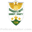 Crockett County Sheriff's Office Patch