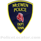 McEwen Police Department Patch