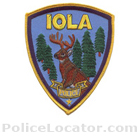 Iola Police Department Patch