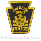 Cresson Borough Police Department Patch