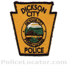 Dickson City Police Department Patch