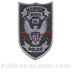 Manheim Borough Police Department Patch