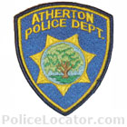 Atherton Police Department Patch