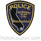 Westmorland Police Department Patch