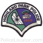 Highland Police Department Patch
