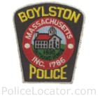 Boylston Police Department Patch