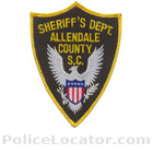 Allendale County Sheriff's Office Patch