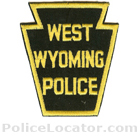 West Wyoming Borough Police Department Patch