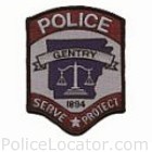 Gentry Police Department Patch