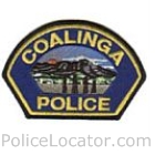 Coalinga Police Department Patch