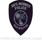 Des Moines Police Department Patch