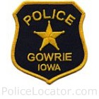 Gowrie Police Department Patch